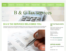 Tablet Screenshot of bgtaxservices.com